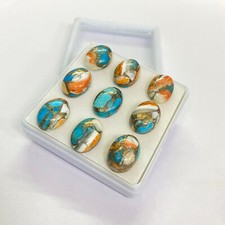  WHOLESALE NATURAL OYSTER COPPER TURQUOISE CABOCHON OVAL SHAPE LOOSE GEMSTONE