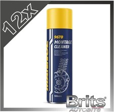 12x Brake Clutch Part Cleaner Aerosol Spray Professional Degreaser Montage 500ml