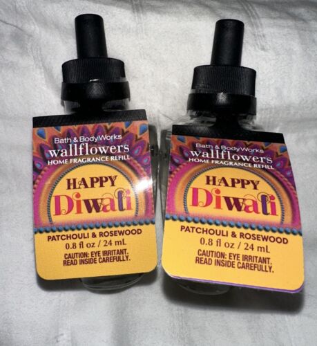 Bath & Body Works Happy Diwali Patchouli & Rosewood Wallflower Nachfüllpackungen 2er Set