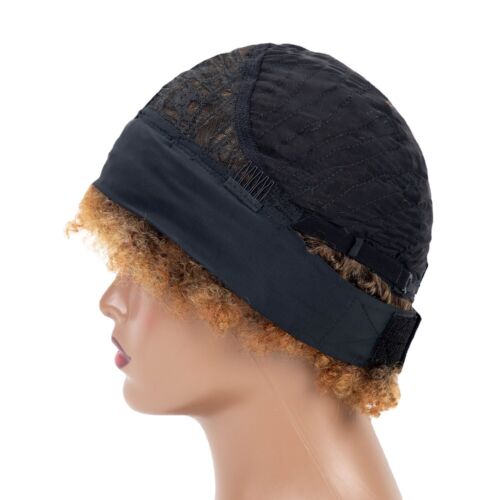 African Kinky Curly Wigs Afro Headband Wigs for Black Women Synthetic Wrap Wigs - Picture 7 of 24