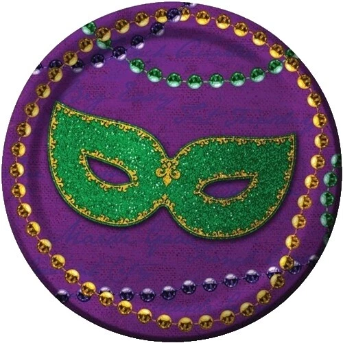 Бумага Mardi Gras Party столовая посуда и столовые приборы