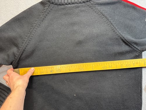 Vintage Eisbar Sport Switzerland Ski Jumping Team Black Knit Sweater Mens size L - Picture 23 of 24