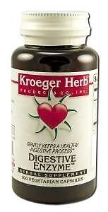 Пищеварительный фермент Kroeger Herbs 100 шт. в растительных капсулах