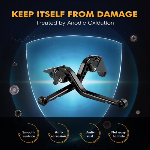 Billet Long Brake Clutch Levers Aluminum For Yamaha FZ-09 / FZ-07 / MT-07 14-19 - Picture 4 of 9