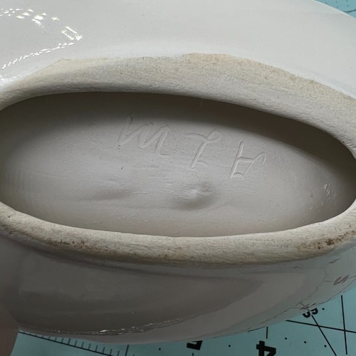 Ashtray VTG Mid Century Modern Ceramic Light Tan Glaze. ALW - Picture 7 of 8