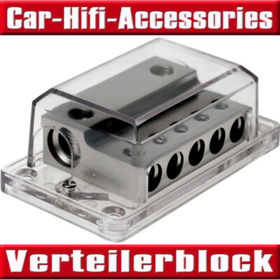 30.3601-03s Verteilerblock - Stromkabel Verteiler 2x 50mm² Eing. 5x 20mm² Ausg.