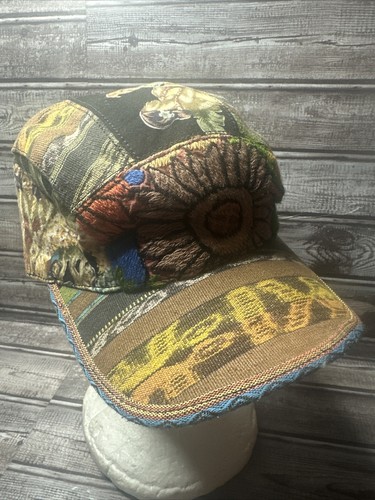 Moksha Moda Six Panel Tribal Sombrero Hat Women’s Up-cycled Mayan Fabric Pocket - Picture 2 of 11