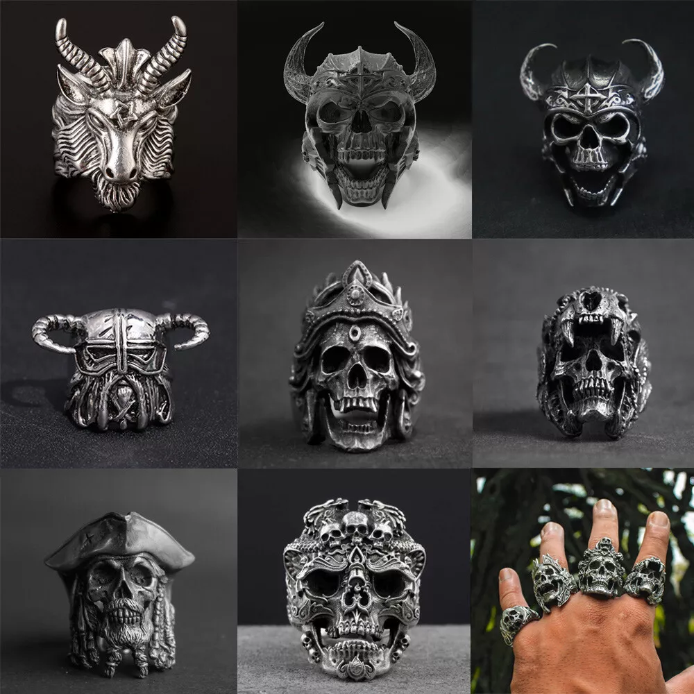 Vintage biker rings deals