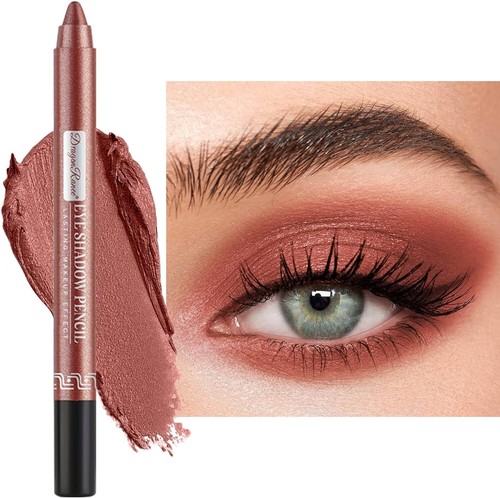 Glitter Eyeshadow Stick 12 Colours Eye Shadow Pen Shimmer Lipstick Crayon Pencil - Picture 29 of 35