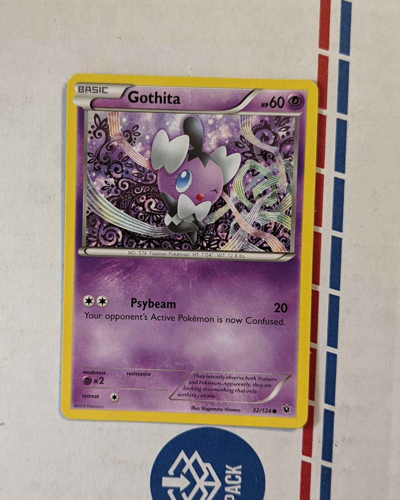 Gothita 32/124 Fates Collide NM Regular Common Pokemon Card 