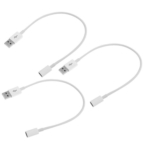 3 X USB-Verlängerungskabel USB-Buchsenadapter Ladeverlängerungskabel - 第 1/12 張圖片