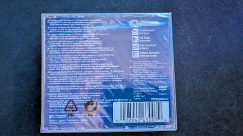Sony mini DVD-RW Souble sided 2.8GB 60min x3 - Picture 2 of 3