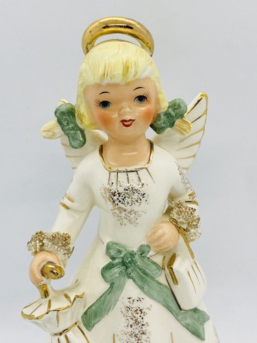 Vtg Birthday Angel Of The Month Figurine August Large 7” MB Daniels Highmount - Picture 2 of 8