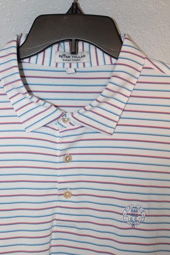 Peter Millar x Oak Hill Country Club Polo Shirt Men 2XL Summer Comfort Stretch