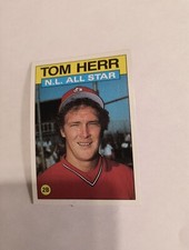 TOM HERR 1986 TOPPS N.L. ALL STAR #702 FREE SHIPPING 