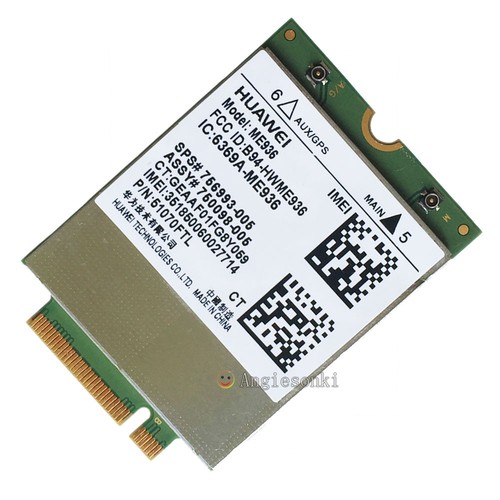 Unlocked HUAWEI ME936 4G HP LT4110 LTE/HSPA+ Mobile Broadband M.2/NGFF WWAN Card - Picture 3 of 4