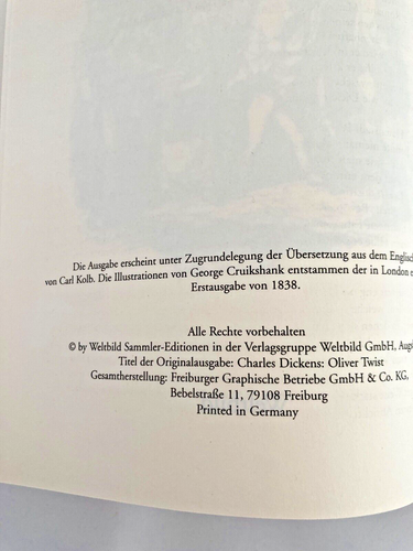Charles Dickens Oliver Twist gebunden Weltbild Sammler Edition Illustriert - Bild 6 von 7