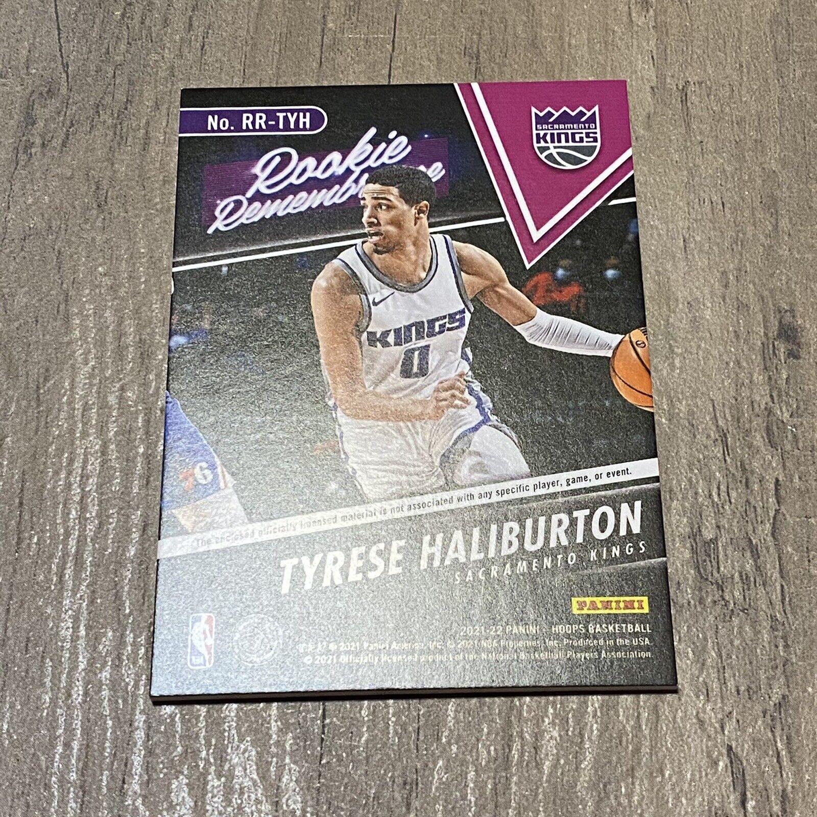 Tyrese Haliburton Rookie Remembrance NBA Hoops 2021-22 Patch Card #RR-TYH