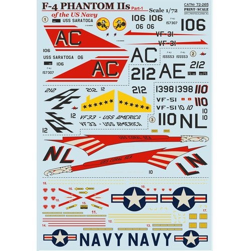 Calcomanía avión 1:72 Phantom F-4 NAVY parte 1 tobogán acuático calcomanías impresión escala 72-265 - Imagen 7 de 12