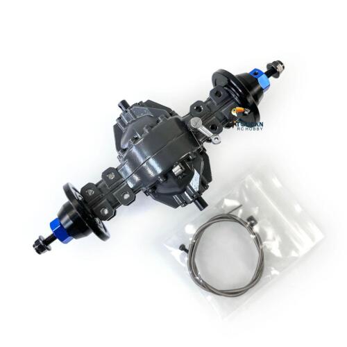 JDM 1/14 asse trasversale posteriore in metallo per camion trattore dumper fai da te Lesu Tamiye RC - Foto 2 di 5
