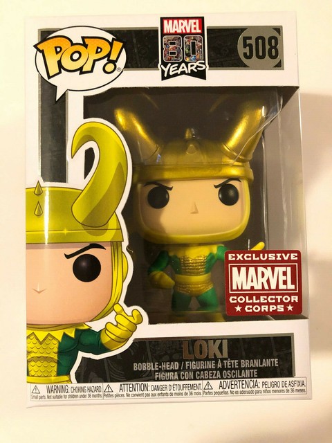 Funko Marvel Collector Corps Exclusive 80 YEARS LOKI #508 POP Figure - NIB | eBay
