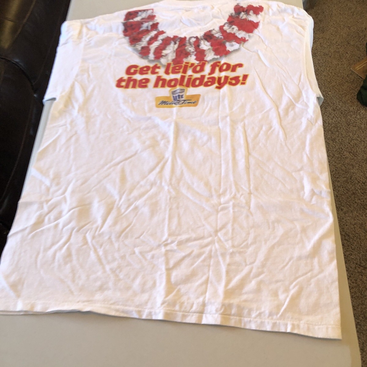 VTG Miller Lite Beer Miller Time Holidays Logo 7 T Shirt Size XL