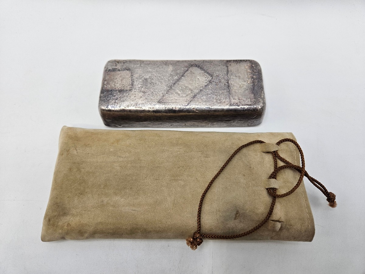 🌟 RARE Vintage 50 oz Perth Mint 4th Series Silver Bar W/BAG