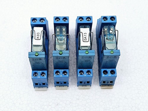 FINDER TYPE 40.52 24VDC POWER RELAY WITH 95.75 SOCKET - LOT OF 4 - Picture 2 of 8