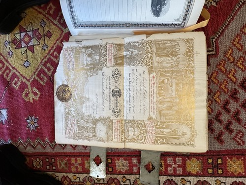 Antike 1800er Bibel Stempel Heilige Schrift Heilige Große Familienbibel Deutsch Guter Zustand - Bild 13 von 18