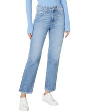 NWT Paige Sarah Straight Ankle in San Sebastian Distressed Size 27