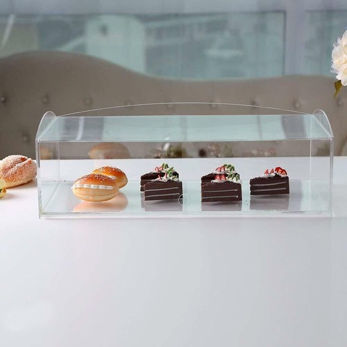 Estuche de exhibición de pastelería de acrílico soporte gabinete pasteles donas cupcakes pasteles - Imagen 5 de 22
