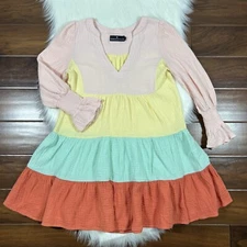Tuckernuck Pomander Place Size XS Sorbet Kenzo Tiered Cotton Gauze Dress *Read*