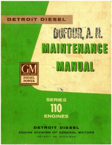 Detroit Diesel Maintenance Manual Series 110 Engines - Bild 1 von 1