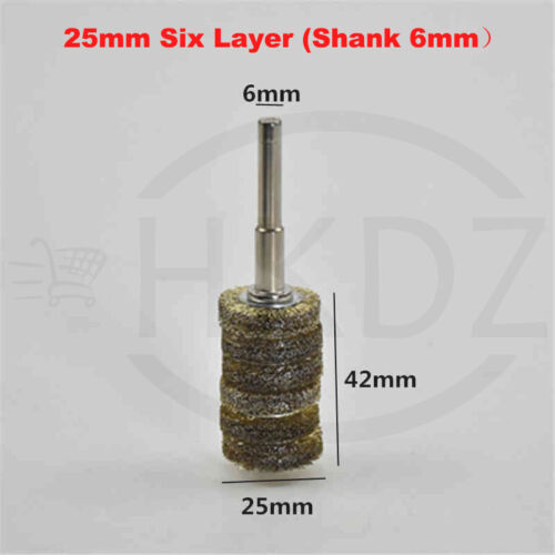 Drahtbürsten Messing Rundbürste Scheibenbürste Messingbürste 3mm 6mm Schaft - Bild 28 von 75