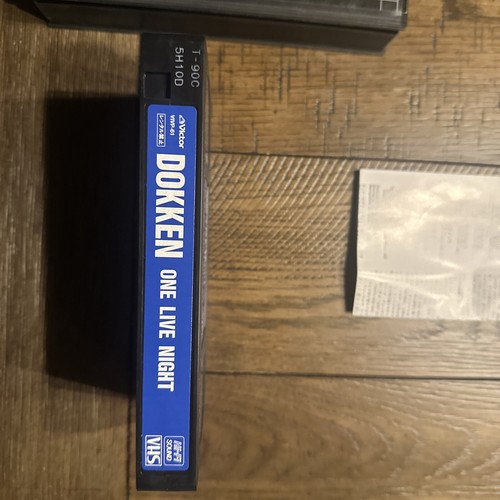 Dokken One Live Night Japanese Music VHS Video Tape Heavy Metal Band Victor RARE - Imagen 5 de 5