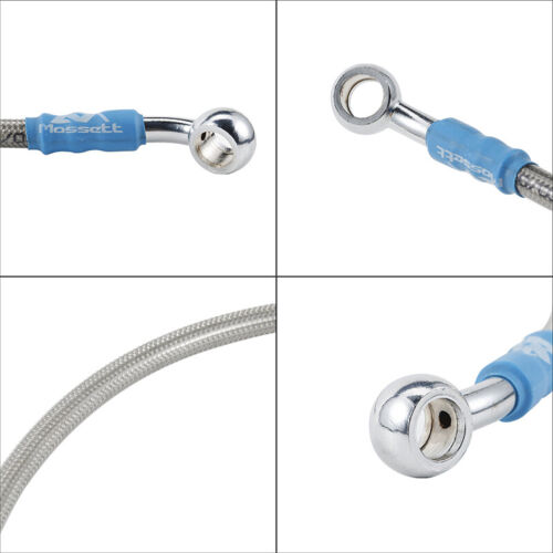 Manguera de aceite de embrague de freno trenzado con motor universal de 45 cm tubo de banjo de línea inoxidable - Imagen 7 de 7
