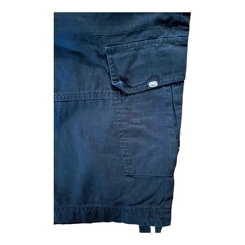 Men's Recon Go ECKO Black Cargo Shorts, Size 40 W Belted Shorts Pockets, Stretch - Picture 12 of 12