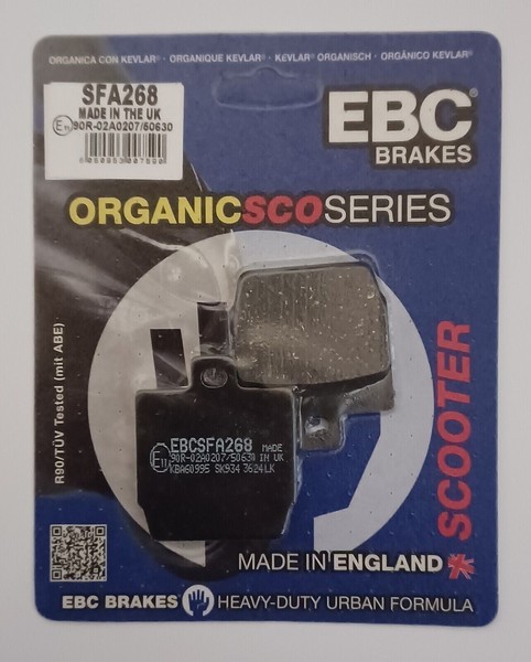 Ebc Organic SFA268 BremsbeläGe Satz Vorne FüR Mbk Ew 50 Stunt (2000-2010)-image
