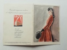 OPUSCOLO SAITA SOCIETÀ ITALIANA TESSUTI ABBIGLIAMENTO ROMA LIBERTY DONNINA FIRMA