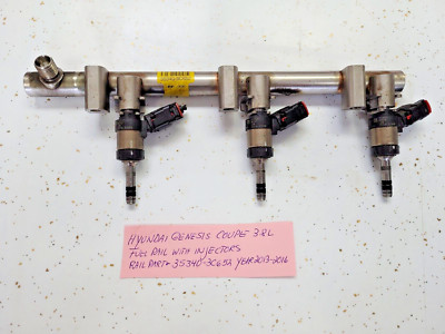 HYUNDAI GENESIS COUPE FUEL RAIL WITH INJECTORS