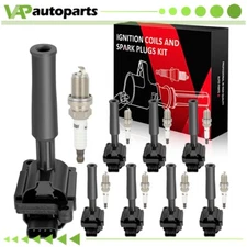 8 For 1999-2003 Jaguar XJ8 4.0L V8 Ignition Coil & Spark Plug