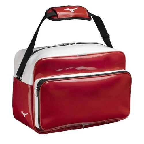 Borsa a tracolla smaltata Mizuno Baseball Softball calcio pallavolo 1FJDB022 ROSSO