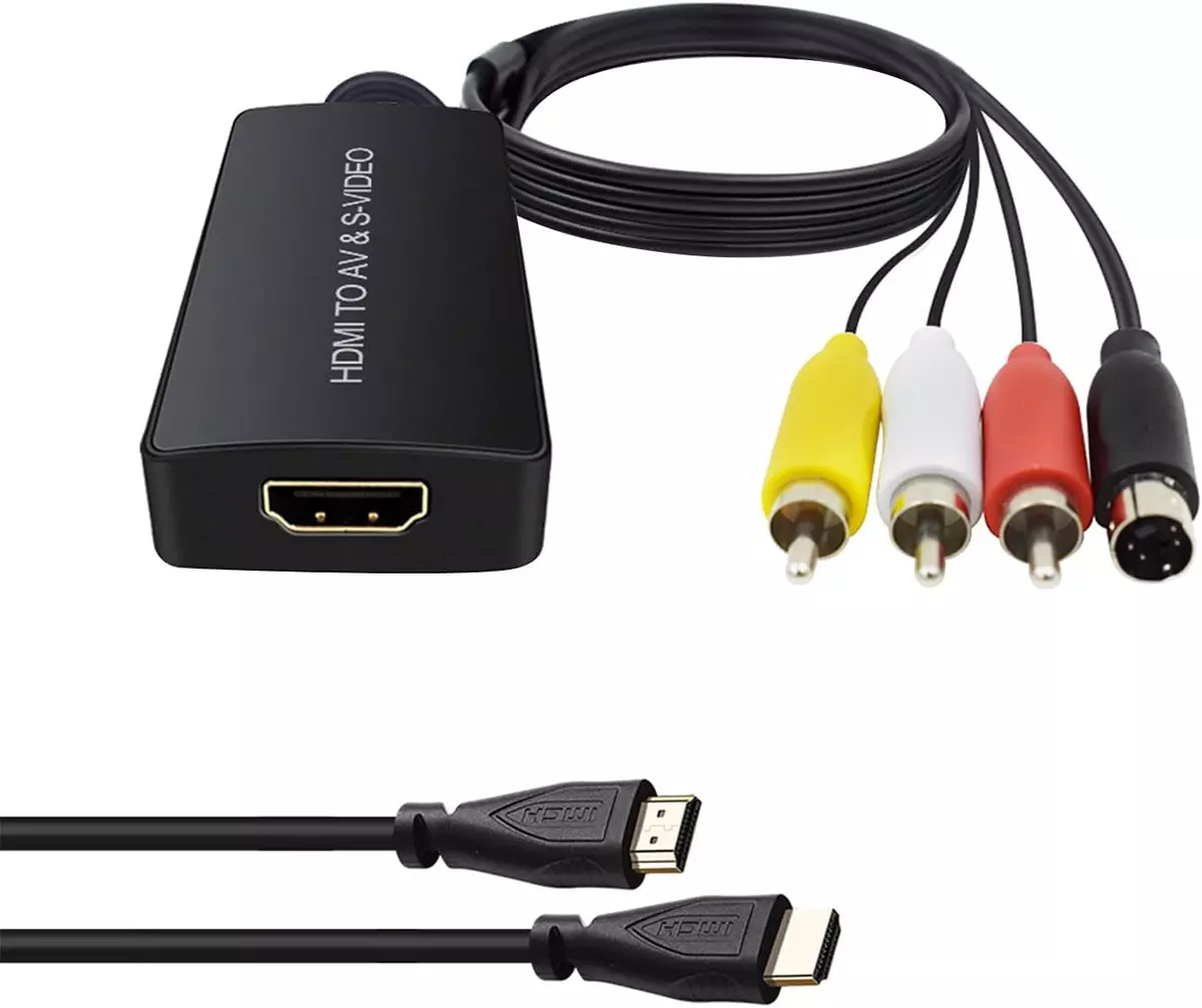 HDMI to S video Converter HDMI to Audio Video Converter HDMI to RCA Adapter with
