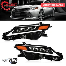 LED Lexus Style Headlights For Toyota Camry 2018-2024 Front Headlamps Modified