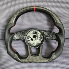Customized Carbon Fiber Steering Wheel For AUDI A3 S3 RS3 A4 B9 S4 RS4 2017-2019