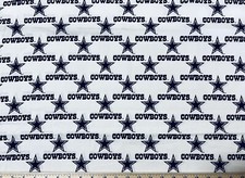VINTAGE 1994 NFL DALLAS COWBOYS football 1/2 Yd 18 x57 100 Cotton Fabric New