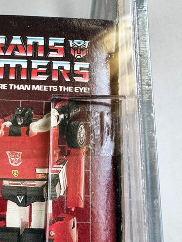 1984 Transformers G1 Autobot Sideswipe MISB AFA Graded 75 EX+/NM No Rubsign - Picture 20 of 24