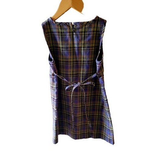 Talbots Kids Girls Plaid Multicolored Jumper Size 4 Preppy Classic - Picture 3 of 4