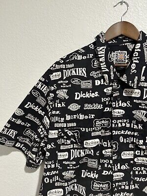 Dickies Shirt Adult XL Logo Work Black 100 Year Heritage All Dickies Shirt Adult XL Logo Work Black 100 Year Heritage All