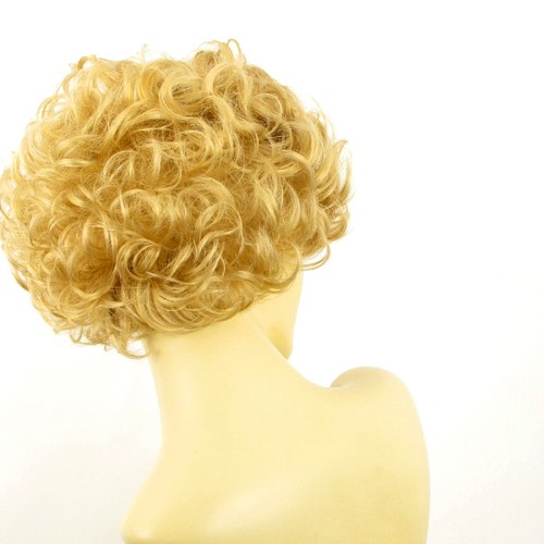short wig for women curly light blond golden ref: KIMBERLEY lg26 PERUK - Picture 6 of 9